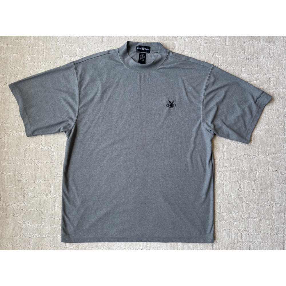 VTG Playboy Golf Polo Shirt 90s Y2K Bunny Logo Mens